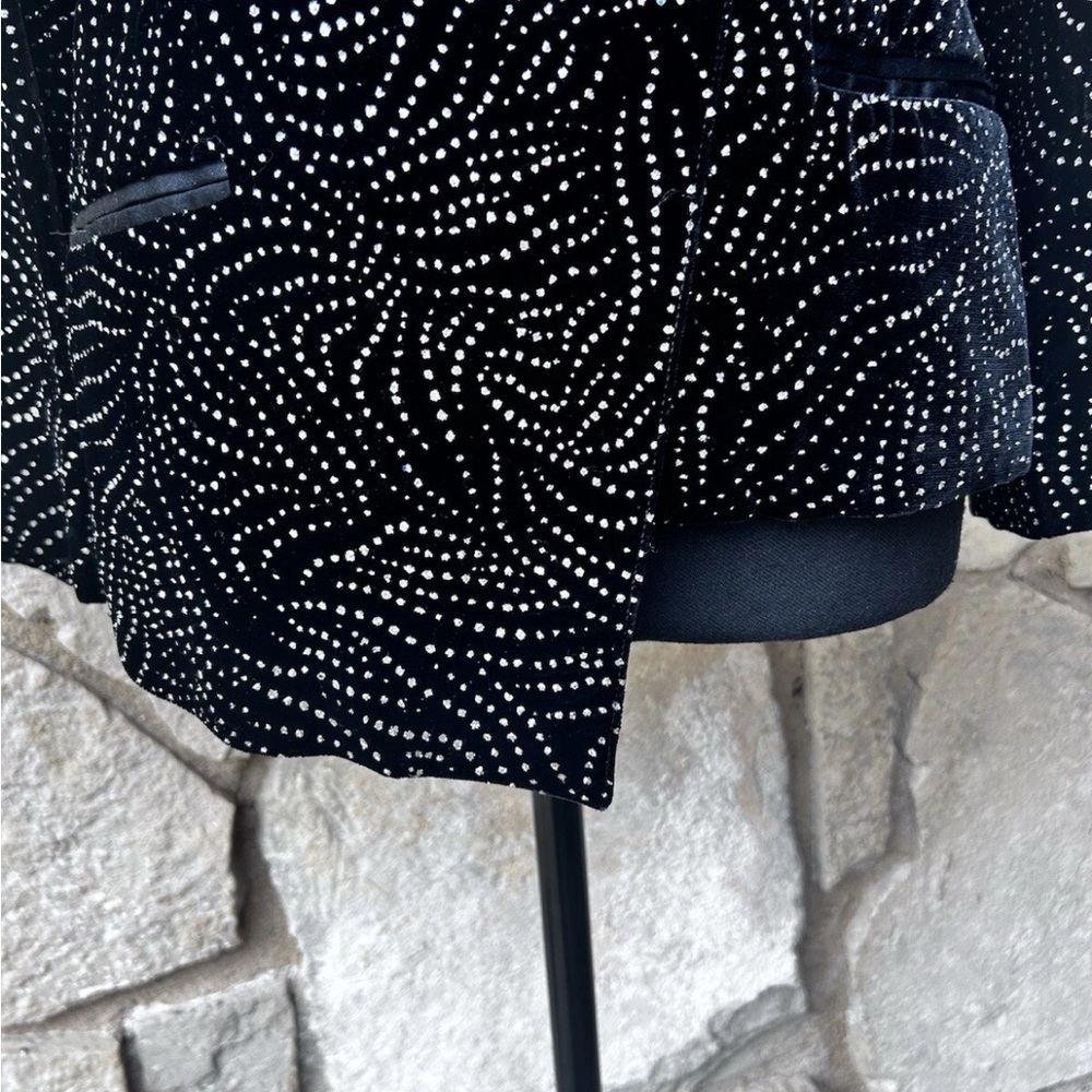 Vintage LIANCARLO for Joe Brand Jacket Size 4 Black Velvet Rhinestone Accents - Picture 3 of 13